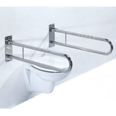 Felhajtható króm-acél fali WC kapaszkodó  60 cm