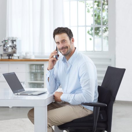 MEDISANA OL 350 Ék alakú Memóriahabos melegítő párna ágyéki támasszal