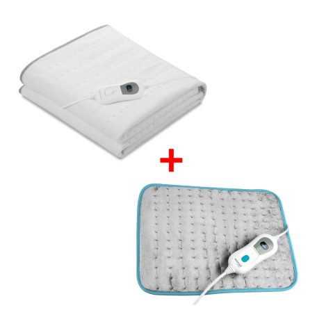 MEDISANA HU 666 Ágymelegítő betét (150x80 cm) + Ecomed HP-50E Melegítőpárna (40x30 cm)