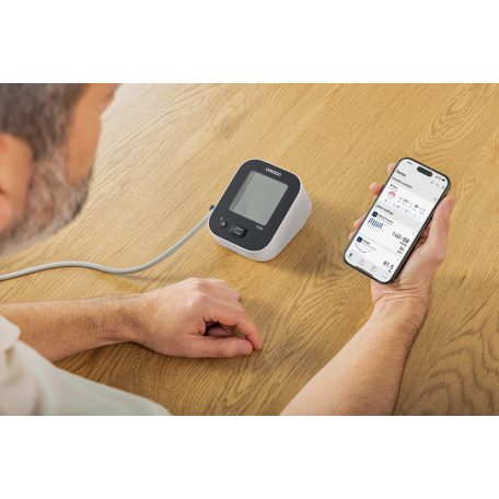OMRON M2+ Connect felkaros okos-vérnyomásmérő Bluetooth adatátvitellel HEM-7188T1-LE