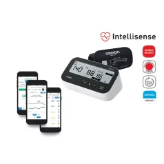   OMRON M4 Connect AFib felkaros okos-vérnyomásmérő Bluetooth adatátvitellel HEM-7196T1-FLE