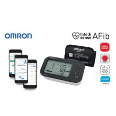   OMRON M7 Intelli IT AFib felkaros okos-vérnyomásmérő pitvarfibrilláció (Intellisense AFib) üzemmóddal