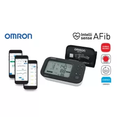   OMRON M7 Intelli IT AFib felkaros okos-vérnyomásmérő pitvarfibrilláció (Intellisense AFib) üzemmóddal