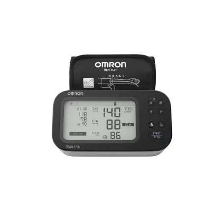OMRON M7 Intelli IT AFib felkaros okos-vérnyomásmérő pitvarfibrilláció (Intellisense AFib) üzemmóddal