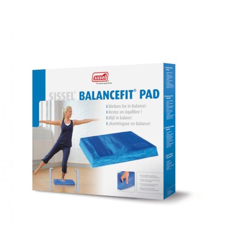 SISSEL Balancefit kétoldali egyensúlyozó párna (95x41x6cm) - kék