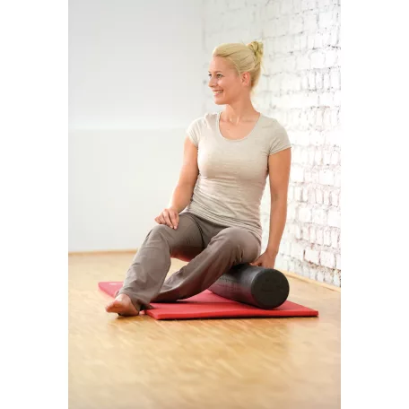 SISSEL Pilates  alakformáló henger, 100 cm, fekete