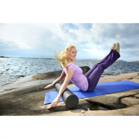 SISSEL Pilates  alakformáló henger, 100 cm, fekete
